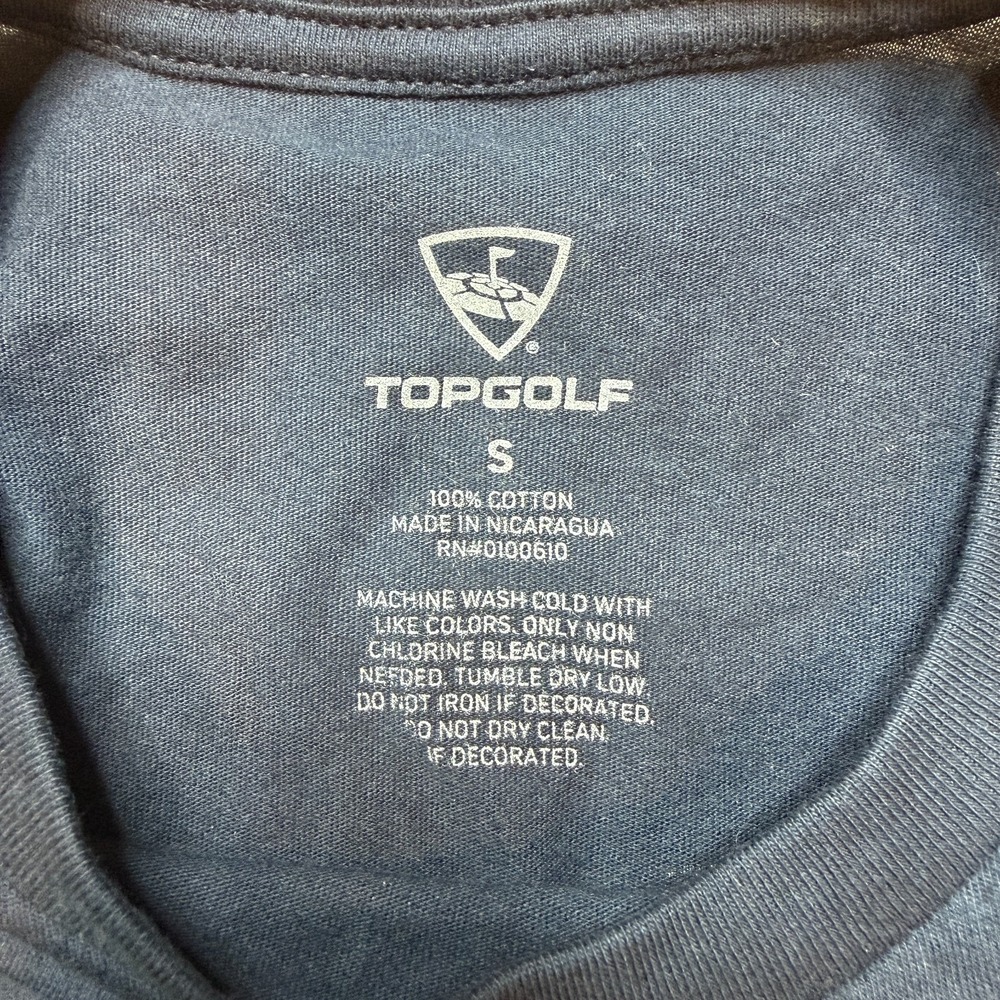 Top Golf Tee Shirt Unisex Small Navy - Picture 3 of 6